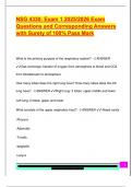 NSG 4330&colon; Exam 1 2025&sol;2026 Exam  Questions and Corresponding Answers  with Surety of 100&percnt; Pass Mark
