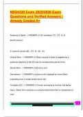 NSG4330 Exam 2025&sol;2026 Exam  Questions and Verified Answers &vert;  Already Graded A&plus;