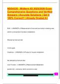 NSG4330 - Midterm &num;2 2025&sol;2026 Exam  Comprehensive Questions and Verified  Answers &vert; Accurate Solutions &vert; Get it  100&percnt; Correct&excl;&excl; &vert; Already Graded A&plus;