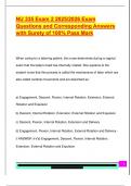 NU 335 Exam 2 2025&sol;2026 Exam  Questions and Corresponding Answers  with Surety of 100&percnt; Pass Mark