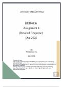 HED4806 Assignment 4.(Detailed Response) Due 2025