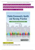 Public &sol; Community Health and Nursing Practice&colon; Caring for Populations&comma; 2nd Edition TEST BANK by Christine L&period; Savage&comma; Verified Chapters 1 - 22&comma; Complete Newest Version