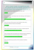 VETT 91 STUDY GUIDE 190 QUESTIONS WITH  ACCURATE SOLUTIONS&sol;NEWEST UPDATE for a  Specific Exam Mail supergrades12&commat;gmail&period;com