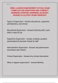 CWEL ILLINOIS EXAM NEWEST ACTUAL EXAM  COMPLETE 200 QUESTIONS AND CORRECT  ANSWERS &lpar;VERIFIED ANSWERS&rpar; &vert;ALREADY  GRADED A&plus;&vert;&vert;LATEST EXAM VERSION&excl;&excl;&excl;