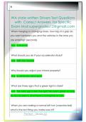 WA state written Drivers Test Questions  with  Correct Answers  for Specific  Exam Mail supergrades12&commat;gmail&period;com