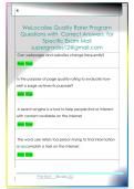 WeLocalize Quality Rater Program  Questions with  Correct Answers  for  Specific Exam Mail  supergrades12&commat;gmail&period;com 