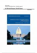 American Social Welfare Policy&colon; A Pluralist Approach &lpar;8th Edition&comma; by Howard Karger&rpar; - Complete Test Bank