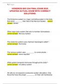 HONDROS BIO 254 FINAL EXAM 2025  UPDATED ACTUAL EXAM WITH CORRECT  SOLUTIONS&period;