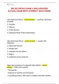 NR 283 PATHO EXAM 2 2025 UPDATED  ACTUAL EXAM WITH CORRECT SOLUTIONS&period; 