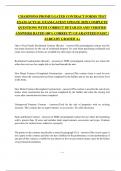 CHAMPIONS PROMULGATED CONTRACT FORMS TEST EXAM-ACTUAL EXAM-LATEST UPDATE 2025&vert; COMPLETE QUESTIONS WITH CORRECT DETAILED AND VERIFIED ANSWERS&vert; RATED 100&percnt; CORRECT&excl;&excl; GUARANTEED PASS&excl;&excl; &vert; ALREADY GRADED A&plus;