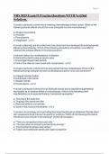 NRS 3025 Exam &num;1 Practice Questions WITH Verified Solutions&period;