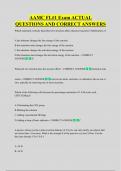 AAMC FL&num;1 Exam ACTUAL  QUESTIONS AND CORRECT ANSWERS