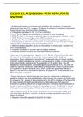 CSL2601 EXAM QUESTIONS WITH NEW UPDATE ANSWERS