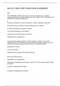 MUI 221 FINAL PREP QUESTIONS & ANSWERS