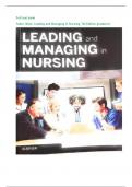 Full test bank  Yoder-Wise&colon; Leading and Managing in Nursing&comma; 7th Edition graded A&plus; 