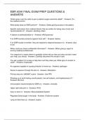 EMR ASHI FINAL EXAM PREP QUESTIONS & ANSWERS
