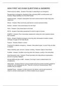 ASHI FIRST AID EXAM QUESTIONS & ANSWERS