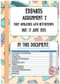 EDS4805 Assignment 2 Memo &vert; Due  17 June 2025
