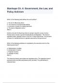 Stanhope Ch&period; 4 Government&comma; the Law&comma; and Policy Activism questions and answers&period;