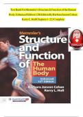 MEMMLER'S STRUCTURE AND FUNCTION OF THE HUMAN BODY 12TH EDITION COHEN TEST BANK WITH 100&percnt; GRADED A&plus; QUESTIONS AND ANSWERS OF ALL CHAPTERS 1-22