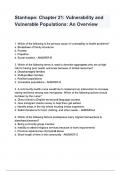 Stanhope Chapter 21 Vulnerability and Vulnerable Populations questions and answers