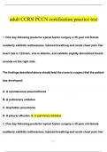 adult CCRN PCCN certification practice test