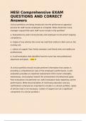 HESI Comprehensive EXAM QUESTIONS AND CORRECT Answers Clinical portfolios are being introduced into the performance appraisal process for staff nurses employed at a hospital&period; What should the nurse-manager request that each staff nurse include in the portf