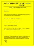  CCI RCS REGISTRY -URR EXAM QUESTIONS AND ANSWERS 2025