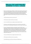 YMCA BLS TEST QUESTIONS WELL  ANSWERED TO PASS A&plus; GRADED&period;