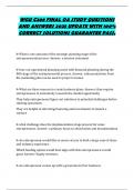 WGU C208 FINAL OA STUDY QUESTIONS  AND ANSWERS 2025 UPDATE WITH 100&percnt;  CORRECT SOLUTIONS GUARANTEE PASS&period; 