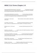 MSSC CLA Terms Chapter 1-9 Certification Review Exam Questions And Answers &lpar;Course&rpar; Download To Score A&plus;