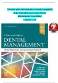 TEST BANK For Little and Falace's Dental Management of the Medically Compromised Patient&comma; 10th Edition by Craig Miller&comma; Verified Chapters 1 - 30&comma; Complete Newest Version