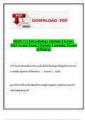 BIOD 171 Microbiology Module 4 Exam &vert;  2025 Actual Exam &vert; Portage Learning&comma; Exams  of Biology