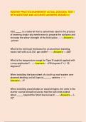 ROOFING PRACTICE EXAMNEWEST ACTUAL 2025&sol;2026 TEST 1  WITH QUESTIONS AND ACCURATE ANSWERS GRADED A