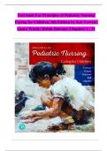 Test bank For Principles of Pediatric Nursing Caring for Children&comma; 8th Edition by Kay Cowen&semi; Laura Wisely&semi; Robin Dawson&semi; Chapters 1 - 31