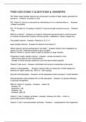 FNDH 620 EXAM 3 QUESTIONS & ANSWERS