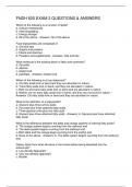 FNDH 620 EXAM 2 QUESTIONS & ANSWERS