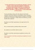 CCI RCS REGISTRY EXAM TESTBANK 2025&sol;2026 A STUDY GUIDE &lpar;A NEW UPDATED VERSION&rpar; COMPLETE ACCURATE QUESTIONS WITH WELL ELABORATED ANSWERS &lpar;100&percnt; CORRECT VERIFIED SOLUTIONS&rpar; &vert;ALREADY GRADED A&plus; &lpar;BRAND NEW&excl;&rpar; CCI RCS REGISTRY ACTUAL EXAM
