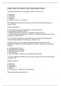FNDH 620 NUTRIENT METABOLISM EXAM 1