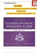 TEST BANK For Gynecologic Health Care&colon; With an Introduction to Prenatal and Postpartum Care&comma; 4th Edition by Kerri Durnell Schuiling&comma; Verified Chapters 1 - 35&comma; Complete Newest Version