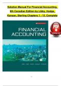 Solution Manual For Financial Accounting&comma; 8th Canadian Edition 2024&comma; by Libby&comma; Hodge&comma; Verified Chapters 1 - 13&comma; Complete Newest Version Solution Manual For Financial Accounting&comma; 8th Canadian Edition by Libby&comma; Hodge&comma; Verified Chapters 1 - 13&comma; Complete Newe