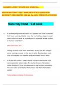 Test bank for HESI RN Maternity & Pediatric Nursing &ndash; 300 Questions and Answers &ndash; Complete Test Bank and Study Guide