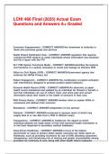 LCHI 466 Final &lpar;2025&rpar; Actual Exam Questions and Answers A&plus; Graded&period;