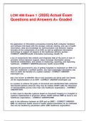 LCHI 466 Exam 1 &lpar;2025&rpar; Actual Exam Questions and Answers A&plus; Graded&period;