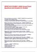 HPRO 4412 EXAM 3 &lpar;2025&rpar; Actual Exam Questions and Answers A&plus; Graded&period;