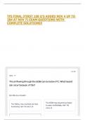 TFS FINAL &lpar;FIRST 108 Q'S ADDED NOV 4 UP TO 2TFS FINAL &lpar;FIRST 108 Q'S ADDED NOV 4 UP TO 284 AT NOV 7&rpar; EXAM QUESTIONS WITH COMPLETE SOLUTIONS&excl;&excl;84 AT NOV 7&rpar; EXAM QUESTIONS WITH COMPLETE SOLUTIONS&excl;&excl;