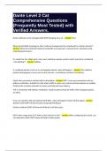 Dante Level 2 Cat Comprehensive Questions &lpar;Frequently Most Tested&rpar; with Verified Answers&period;