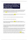 Dante Level 2&comma; 2nd edition Test 1 Comprehensive Questions &lpar;Frequently Most Tested&rpar; with Verified Answers&period;