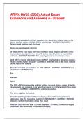 ARIYA MY25 &lpar;2025&rpar; Actual Exam Questions and Answers A&plus; Graded&period;