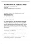 CERTIFIED BRAIN INJURY SPECIALIST EXAM 
